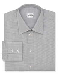 Armani Collezioni Mini-Check Dress Shirt - Contemporary Fit