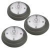 Rite Lite LPL623 5 LED Puck Light 3 Pack - Grey