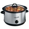 Crock-Pot SCR503UM 5-Quart Round Manual Slow Cooker with Dipper, Stainless Steel