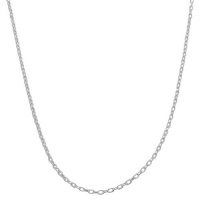 Sterling Silver 1.2-mm Long Diamond-cut Cable Chain