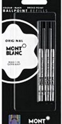 Montblanc Black Broad Ballpoint Refills 3 Per Pack