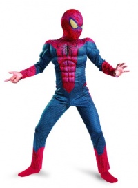 The Amazing Spider-man Movie Muscle Costume, Red/Blue, Small