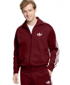 Sporting the original firebird logo, this track jacket from adidas channels true retro style for instant street cred.