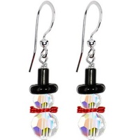 Handcrafted Snowman Earrings MADE WITH SWAROVSKI ELEMENTS