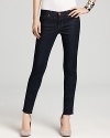 These J Brand skinny jeans flaunt a hip-hugging rise and the perfect ultra-dark wash.