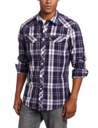 ecko unltd. Men's Long Sleeve Add Snap Woven Shirt