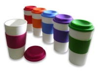 Set of 6 16-Ounce Capacity Reusable To Go Travel Mugs