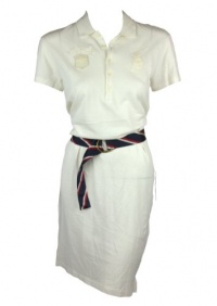 Ralph Lauren Womens White 2012 Olympic Team USA Belted Polo Dress