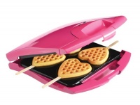 Babycakes Nonstick Waffle Maker Makes 4 Heart Waffles on Sticks