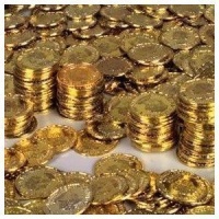 Gold Coins (144 Pc) -Plastic Toy Coins for Pirate Parties!