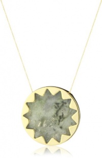 House of Harlow 1960 Sunburst Pendant Necklace with Labradorite