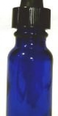 Cobalt Blue Glass Bottles with Glass Droppers 1 Oz - 12/bag