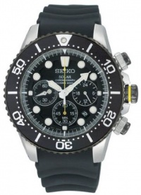 Seiko Men's SSC021 Solar Diver Chronograph Watch