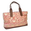 Amy Butler Abina Oversized Tote,Sari Flowers Tomato,one size