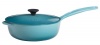 Le Creuset Enameled Cast-Iron 2-1/4-Quart Saucier Pan, Caribbean