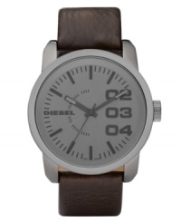 Big and bold, this daring men's watch from Diesel is the epitome of casual cool.