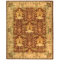 Safavieh AN540B Anatolia Collection 2-1/4-Feet by 12-Feet Handmade Hand-Spun Wool Area Runner, Brown and Ivory