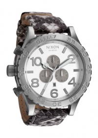 Nixon Nixon 51-30 Chrono Leather Watch - White Snake