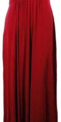 BCBGMAXAZRIA Women's Quenby Draped Gown Red Large [Apparel]