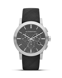 Burberry continues to impress the style set with its modern-chic watches, and this round, brushed stainless steel style is sure to be an instant hit.