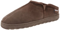 Muk Luks Men's Printed Berber Clog Sock, Chocolate, X-Large