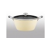 Dansk Mario Batali Light Cookware Round Casserole 3 Quart Dune