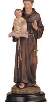 5 Inch Saint Anthony Holy Figurine Religious Decoration Statue Decor