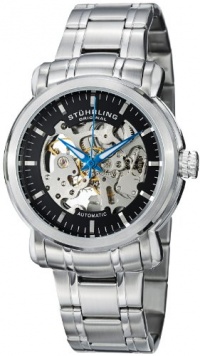 Stuhrling Original Men's 387.33111 Classic Delphi Antium Automatic Skeleton Black Dial Watch