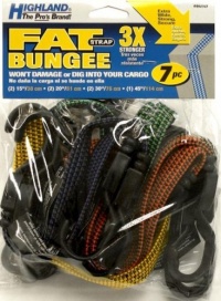 Highland 9414700 Fat Strap Bungee Cord Assortment - 7 Piece