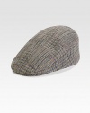 Colorful plaid adds a playful look to this gentlemanly design. WoolBrim, about 3½Spot cleanMade in USA of imported fabric 