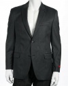 Alfani Red Gray Wool LS 2 Button Sport Coat