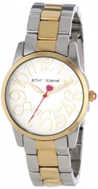 Betsey Johnson Women's BJ00238-01 Analog Two-Toned Case and Bracelet Watch