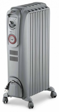 DeLonghi TRD0715T Safeheat 1500W Portable Oil-Filled Radiator with Vertical Thermal Tunnels