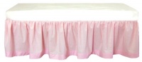 Tadpoles Classic Gingham Crib Skirt - Pink