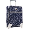 Diane Von Furstenberg Luggage Color On The Go 24 Inch Expandable Spinner, Navy/White, One Size