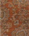 5' x 8' Rectangular Surya Area Rug SEA170-58 Laurel Green/Rosy Clay Color Hand Tufted in India Sea Collection