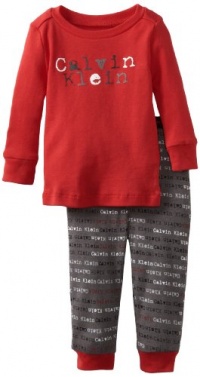 Calvin Klein Boys 2-7 Ck Boy 2 Piece Logo Set