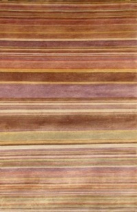 Liora Manne Karela Stripe Blush Contemporary 2'2 x 8' Runner Rug- 7124-37