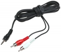 Belkin Audio Y Cable Splitter 1-Mini Plug, 2-RCA Plugs (6 feet)