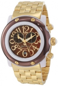 Glam Rock Men's GK1140 Miami Beach Chronograph Brown Mother-Of-Pearl Dial Watch