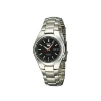 Seiko Men's SNK607 Automatic Black Dial Stainless Steel Watch