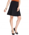 Nine West puts a modern spin on a classic skirt: an elegant silhouette gets a fresh look with an inverted pleat in front. (Clearance)