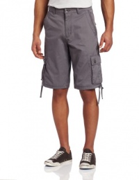 Marc Ecko Cut & Sew Men's Lightweight Twill Cargo Short, Gray, 30