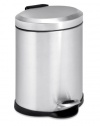 Honey-Can-Do TRS-01448 Oval Stainless Steel Step Can, 5-Liter