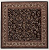 Couristan 3791/6025 Everest Isfahan/Black 7-Feet 10-Inch Square Rug