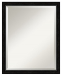 Defy decorating trends with the Madison wall mirror. Deep bevels separate reflection from the satin black frame, altogether a clean, timeless look that's well-tailored for the entranceway, master bedroom or living room wall.