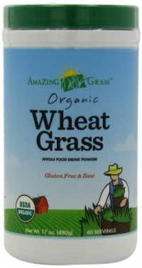 Amazing Grass Organic Wheat Grass Powder, 60 Servings, 17-Ounce Container