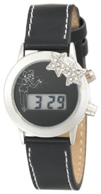 Disney Kids' TK1034A Tinkerbell Black Dial Black Strap Watch