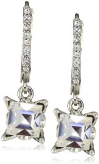 Betsey Johnson Essentials Square Crystal Drop Earrings