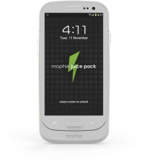 Mophie Rechargeable External Battery Case for Samsung Galaxy S3 III (2,300 mAh) White